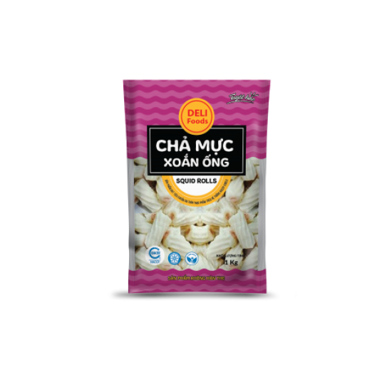 CHẢ MỰC XOẮN ỐNG