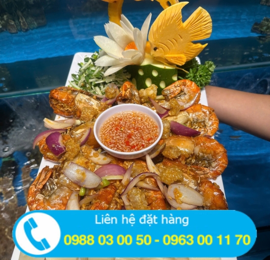 TÔM CÀNG CHÁY TỎI
